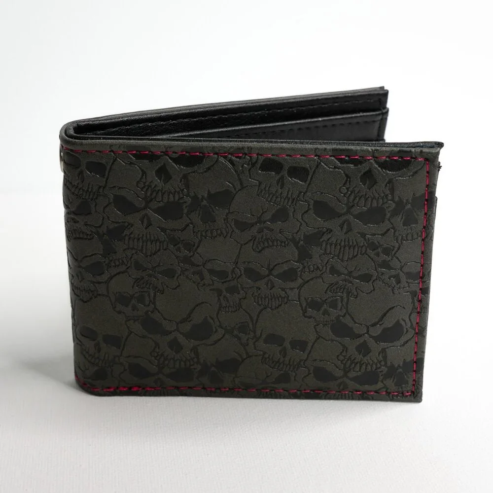 Black Skull Pattern Wallet